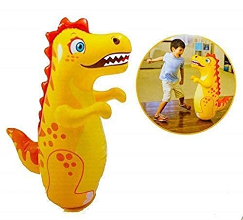 Image of Dianosuar Hit Me Inflatable Toy for Water Filled Base BOP for Toddlers PVC Punching Bag for Kids(Multi Color)(1 PIS)