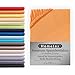 Produktbild Premium Boxspringbett Spannbettlaken 180-200 x 200-220 cm, Spannbetttuch Bettlaken für Boxspringbett und Wasserbett, Oeko-TEX Made IN Green, Matratzen bis 35cm, Orange