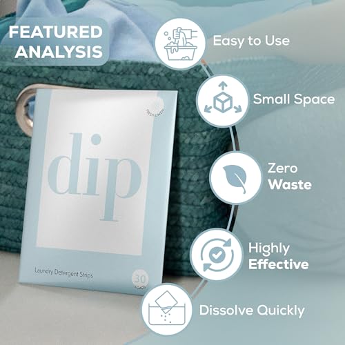 Dip Eco-Friendly Laundry Sheets Detergent | Plant Based, Plastic Free & Zero Waste | Perfect for Sensitive Skin | Travel Washing Detergent Sheets | 30 Sheets - Image 4