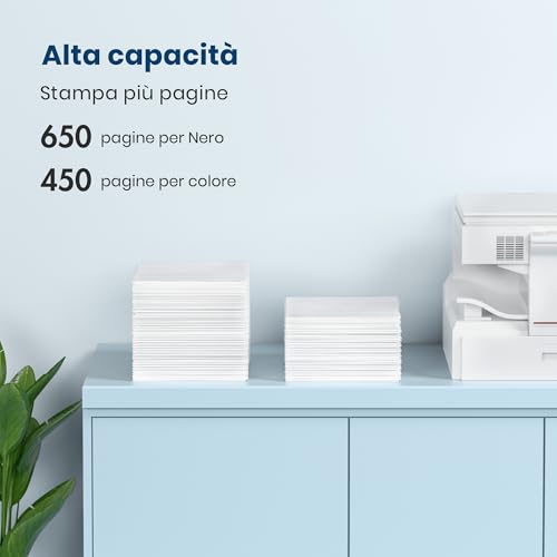 301 301XL Cartucce Sostituzione Per Hp 301 Xl Nero E Colore Per Hp Envy 4500 5530 5532 5534 Officejet 4630 2620 4632 4636 Deskjet 2540 2510 1510 2050 2050A 3055A (1 Nero 1 Colore) - 2