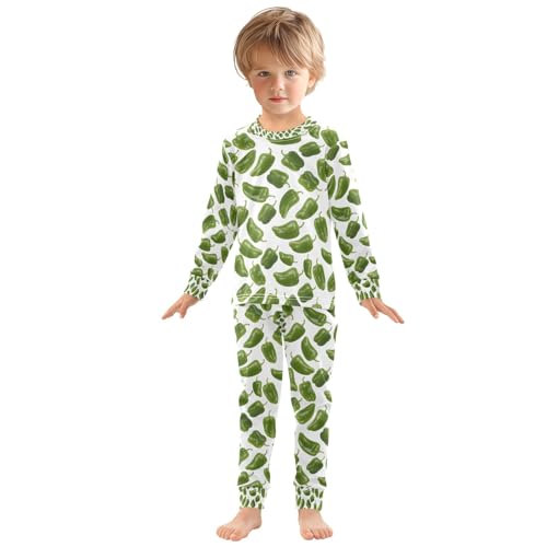 senya Green Pepper Pajamas Set Long Sleeve Soft Cotton Sleepwear 2 Piece3