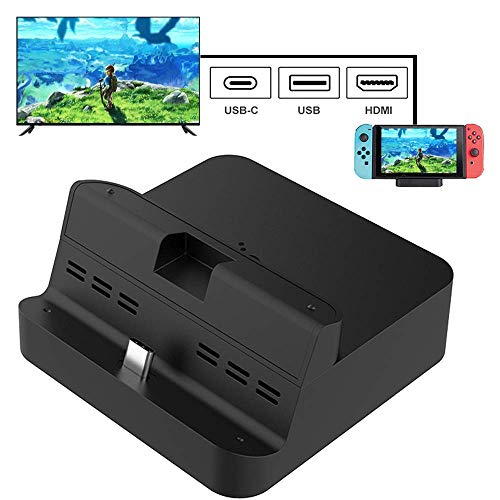GULIkit Switch Dock Set Base de Carga Portatil, Base de Carga Portatil Compatible con NS Switch, Samsung Galaxy, Huawei