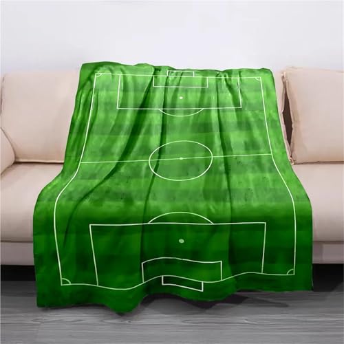 Couverture terrain de football 100x150cm pour lit et canapé