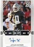 Jaylen Watson Autographed High Series Authentic Signature Collectible Football Card - 2022 Sage Football Card #BA-JW3