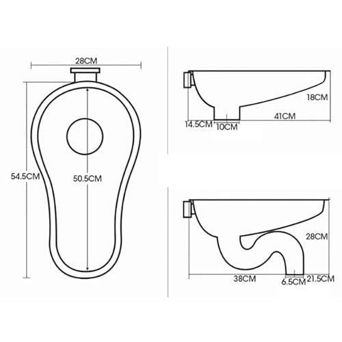 Inodoro en cuclillas de acero inoxidable 304, ideal para baños pequeños en hogares miniatura 5