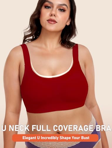 Image of Gailife Womens Wireless Push Up Bras for Women No Underwire Seamless Full Coverage Supportive T Shirt Everyday Bras