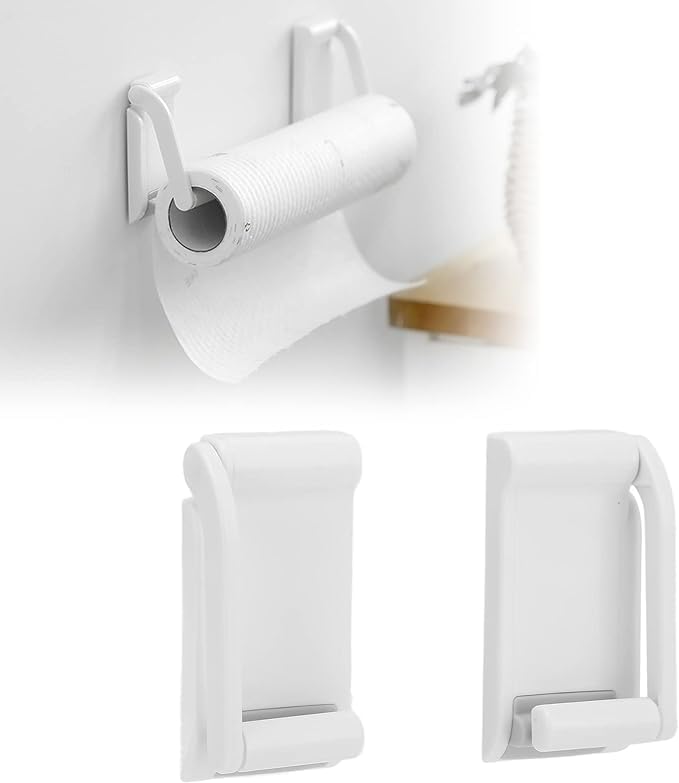 S SINDHIA® Wall-Mounted Securely On Refrigerator Magnetic Organizer Self-Adhesive Bathroom Towel Tissue Paper & Napkin Holder White Color 1 Pcs (B0D53P5LGD) Amazon Price History, Amazon Price Tracker