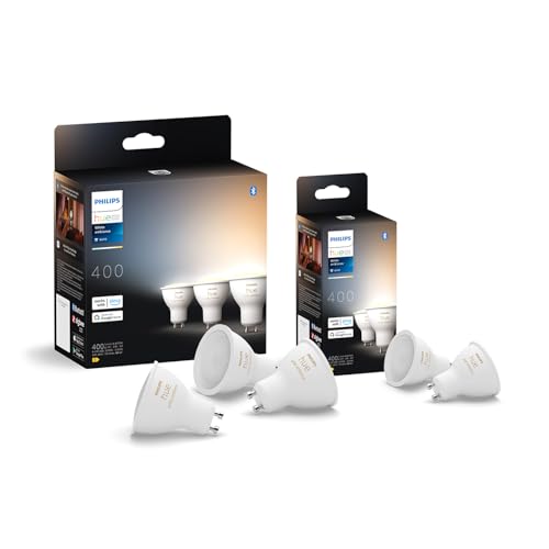 Philips Hue GU10 – Inteligenty Reflektor punktowy – (5-Pak) White Ambiance