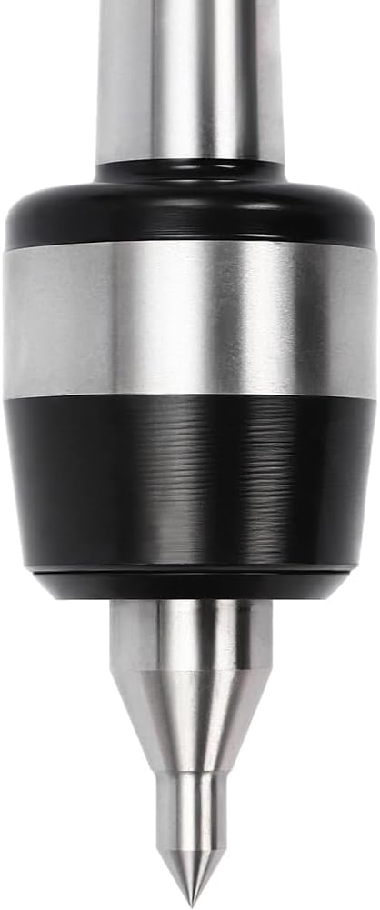 Precision Medium Duty Live Center, MT4 Morse Taper Rotary Center Heavy Duty High Speed Live Tailstock Center for High-Speed Lathes, CNC Lathes