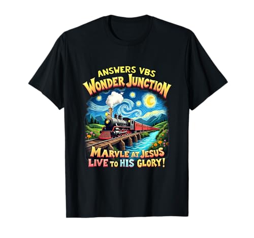 Camp Junction Su Gloria Jesús VBS 2025 Wonder Camiseta