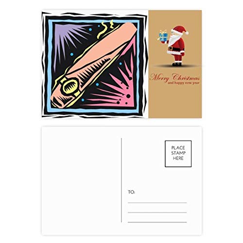 Cartes de remerciement Noël style carte postale et gravure lot de 20
