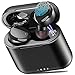 TOZO T6 True Wireless Earbuds Bluetooth Headphones Touch Control with Wireless Charging Case IPX8 Waterproof Stereo Earphones in-Ear Built-in Mic Headset Premium Deep Bass for Sport Black