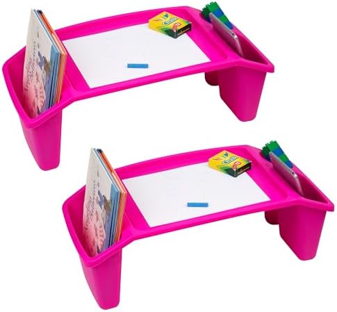 Mind Reader Kids Lap Desk, Portable Activity Tray with Side Stora...