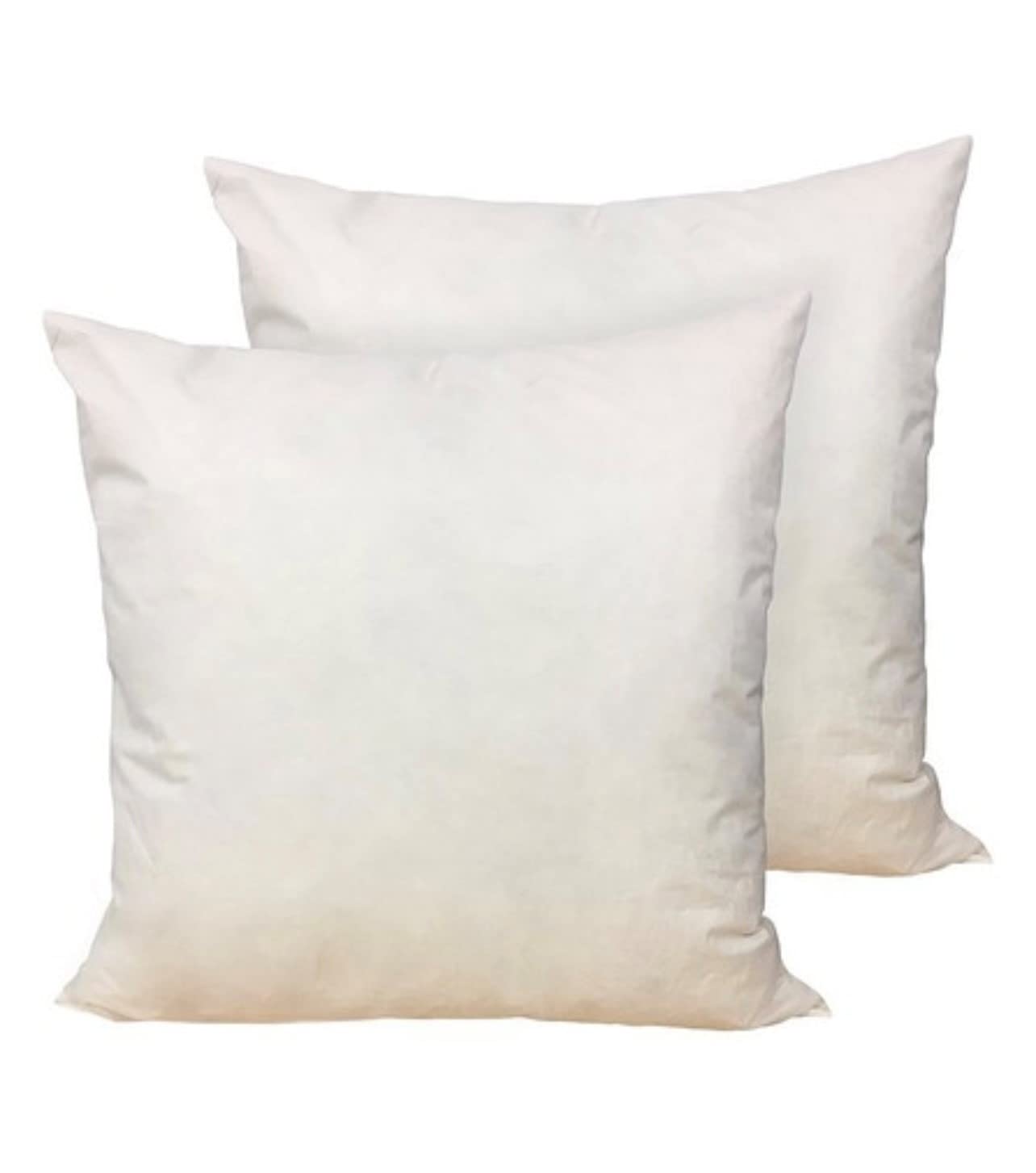 Perfect Choice Duck feathers (22'' x 22'') pack of 2 Cushion Inner Pads (white/cream)