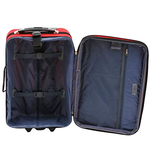 Travelers Club Skyview Ii Softside Luggage, Red, 3-Piece Set (20/24/28) #TOP1