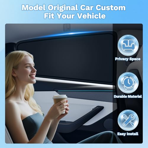 Image of KUST Car Window Shades for Ford Explorer 2020-2025 2026 Windshield Sun Shade Side Window Cover UV Block Privacy Protection Explorer Accessories for Camping Blackout Rear Back Full Set 8PCS
