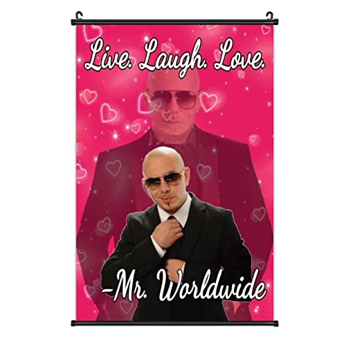 Eiminjkl Live Laugh Love Mr Meme Worldwide Poster Scroll Painting Wall Hanging Decor Artwork Art 16'' X 24'' #TOP14
