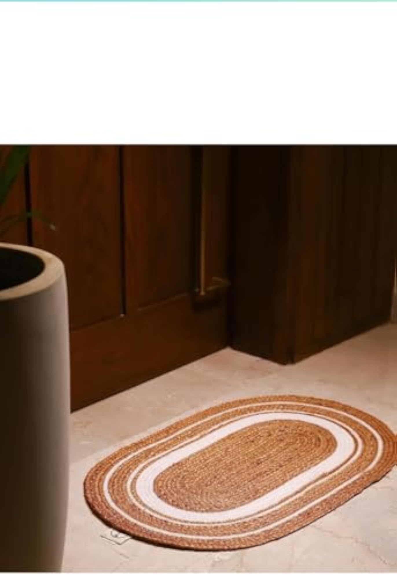 Multi Color Striped Bath Mat Set, Water Absorbent