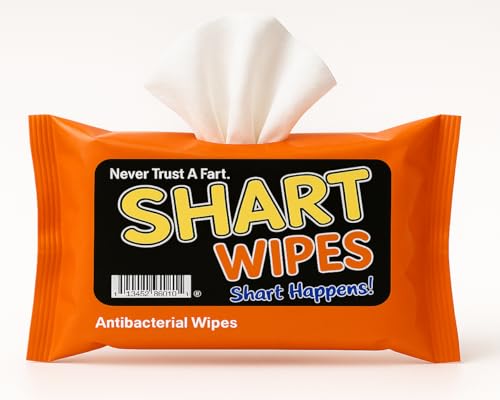Shart Wipes - Emergency Wet Wipes for When Shart Happens, Funny Gag Gift for Men & Women,...