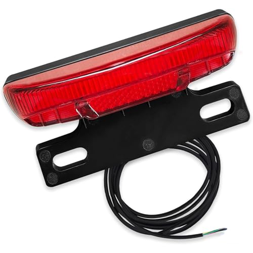 Electric Bicycle Rear Light, 36/48V Tail Brake Light, Ebike Rear
