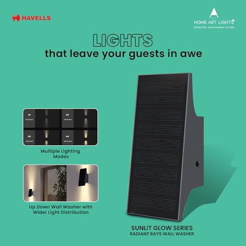 Image of Havells Solar Wall Washer (LED Radiant Rays 1.5W IP54 Solar WALLWSR)