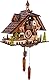 Schwarzwald Palast Kuckucksuhr Bahnhof Wildparkmühle Quarz-Uhrwerk Chalet-Stil 33cm von Cuckoo-Palace