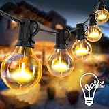 Guirnalda De Luces Para Exterior 30M, Salandens 50+4 Focos G40 Para Jardin Para Impermeable,Serie De Luces Para Exterior,...