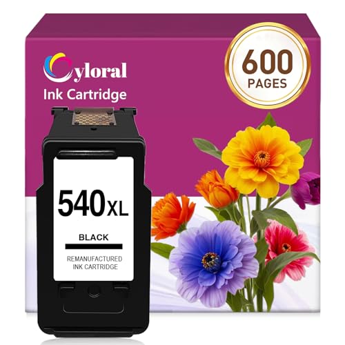 Encre Canon 540 Noir Cyloral haute capacité pour des textes nets