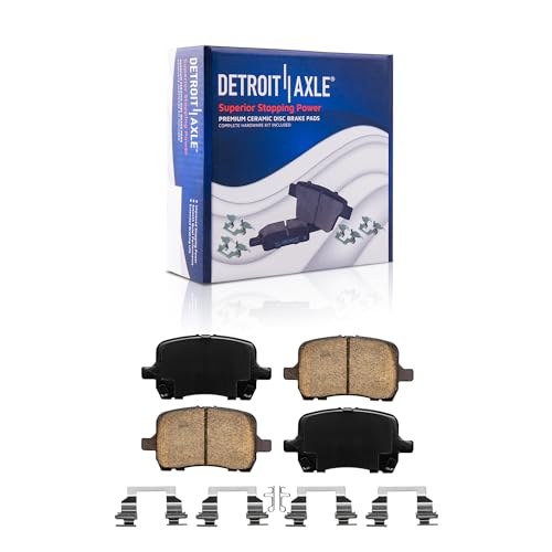 Image of Detroit Axle - Drilled & Slotted Front Brake Kit for 06-11 Chevrolet HHR | Drilled & Slotted Disc Brakes Rotor Ceramic Brake Pads Replacement 2006 2007 2008 2009 2010 2011 [10.86 inch inch Rotor]