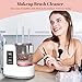 Electric Makeup Brush Cleaner Machine With Makeup Brush Dryer-Holder-Portable Automatic USB Cosmetic Brushes Cleaner Tool for All Size Beauty Makeup Brush Set,Eyeshadow, Blush Brush (white)