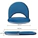 Nnewvante Floor Chair Adjustable Back Support Chair Foldable Meditation Seating Suede-Like Fabric Multiangle Cushioned Recliner for Adults Kids Video-Gaming Reading Watching, Navy