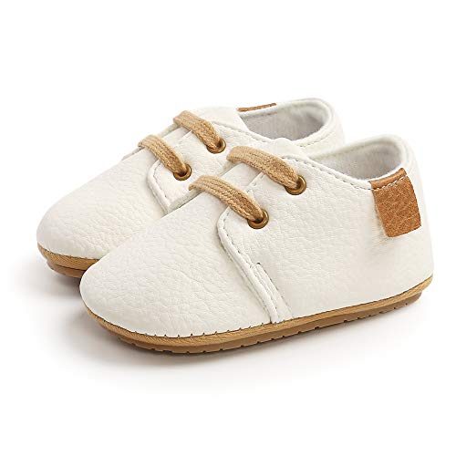 Meckior Infant Baby Boys Girls Classic Pu Leather Wedding Loafers Brogue Toddler Oxford Dress Shoes First Steps Walking Flat Lazy Crib Shoe thumb #2