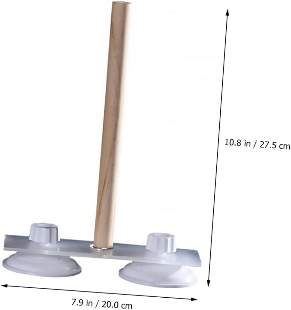 DOITOOL 3pcs Parrot Shower Rack Cup Portable Pine Material Stand for Birds for Outdoor Use Exercise and Training Activities