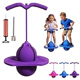Balance Jumping Ball, Pogo Ball Moon Bounce For Kids, Bouncing Ball With Handle Up To 600 Lb Fun Pogo Stick...
