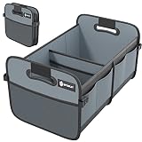 Sposuit Trunk Organizer for Car - Collapsible Trunk Storage with 11 Pockets & Reinforced Handles, SU