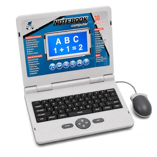 Image of Kids Learning Laptop | 30 Activities | English, Math, Music & Games | Educational Toy for Kids Ages 3-7 Years | Best Birthday Gift
