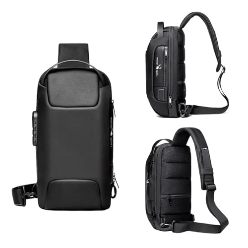 Bolsa de pecho para hombre espaciosa, bolsa cruzada SCRUBY para llevar todo sin peso 2