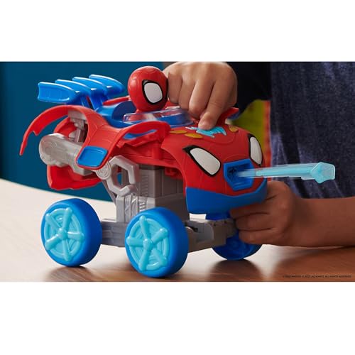 Marvel: Spidey und Seine Super-Freunde SNF0167 - Mech Web Crawler, Fahrzeug ab 3 Jahren