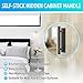 Self-Stick Push Pull Helper, 30 Pack Drawer Pulls ABS Plastic Adhesive Door Handles Peel and Stick Cabinet Handles for Kitchen Cabinet Sliding Door Furniture (Black)