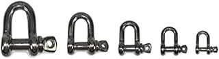 T-316 Stainless Steel D Shackle Marine Grade 3/16