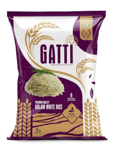 Image of Gatti Fit Grain Rice | High Fibre & Nutrient-Rich Rice (5KG, Kolam White Rice)