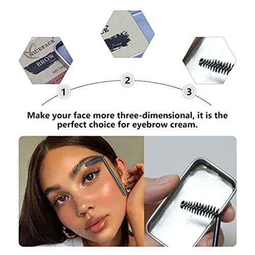 FRCOLOR Gel Sobrancelha 3 Define Sobrancelha Cera Natural de Maquiagem Dos Olhos À Prova D' Água de