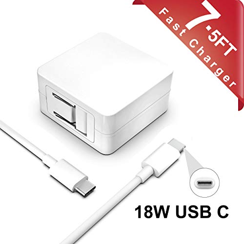 18W 7.5Ft USB C PD Fast Charger for iPad Pro 12.9 inch