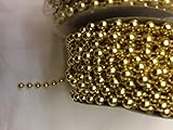 4mm STUNNING GOLD Faux Pearl Plastic Beads on a String Craft Roll