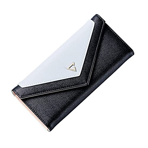 Cartera de cuero para mujer, monedero largo de moda para tarjetas de identificación, bolso para mujeres y niñas Cover