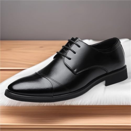 Men's Lace-Up Low Top Leather Shoes Casual Business Formal Dress Shoes for Office and Daily Wear2