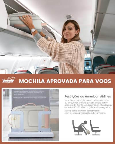 Image of LOVEVOOK Travel Backpack for Women, 50L Carry On Backpack Flight Approved