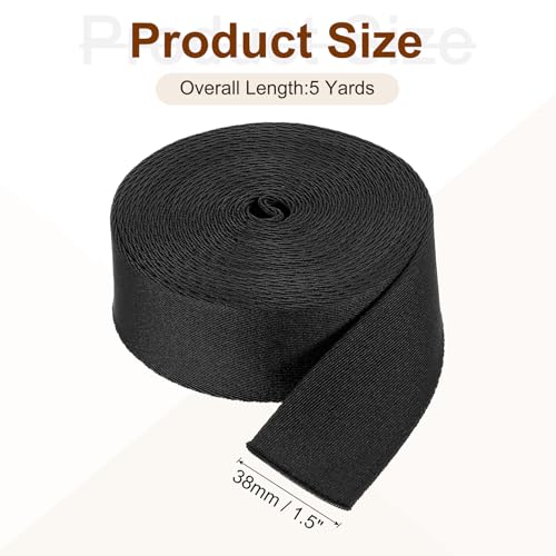 Sangle en nylon noir 38 mm pour bagage et réparation - 3
