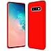 Produktbild Conie® Basic Backcove Hülle für Samsung Galaxy S10e, [ Microfaser Innenfutter ] Schutzhülle sturzsichere Hülle aus TPU Anti Fingerprint Rückschale, Galaxy S10e Case Rot