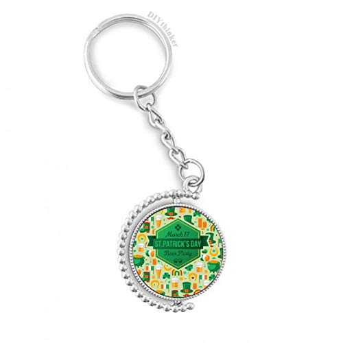 Porte-clés trèfle Saint-Patrick rotatif pour ne plus perdre vos clés de maison